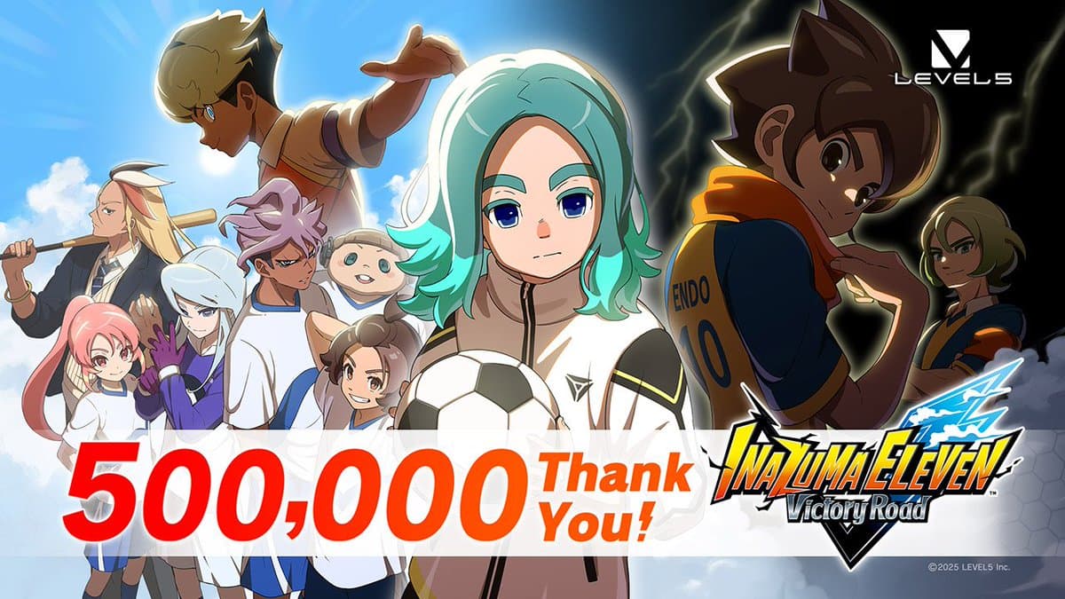 Moins d'une semaine après la sortie globale d'Inazuma Eleven Victory Road, LEVEL5 annonce que le jeu s'est d'ores et déjà vendu à plus de 500 000 exemplaires ⚡️ https://t.co/FNxHIVHJpd